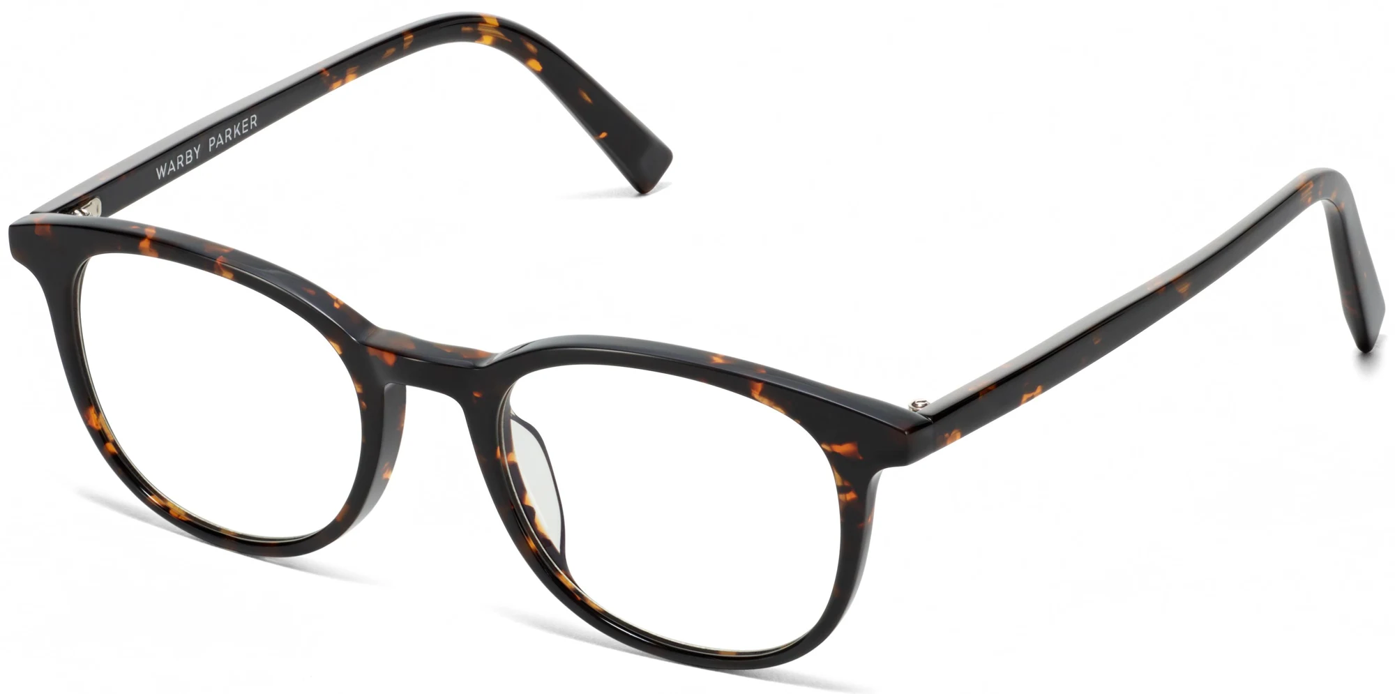 Warby Parker Durand Low Bridge Fit Whiskey Tortoise / Medium / Low Bridge Fit — Product view