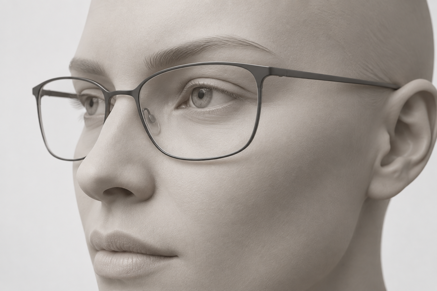 Conceptual illustration showing the lower rim and cheek area; not a fit measurement